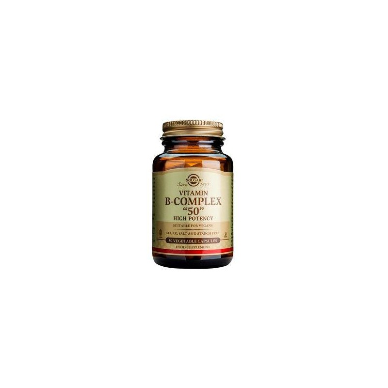 SOLGAR B- 50 Complex Veg.caps 50s | Βιταμίνες Α-Ζ - Αγορά Online