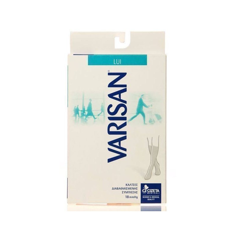 VARISAN Lui 862 Nero No3  Κάλτσες Διαβαθμισμένης Συμπίεσης 18 mmHg (41-42) - Πόδι | Ορθοπεδικά Προϊόντα