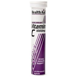 HEALTH AID Vitamin C 1000mg - Blackcurrant | Κρυολόγημα - Αγορά Online