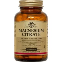 SOLGAR Citrate Magnesium 200mg 60Tabs | Μέταλλα - Ιχνοστοιχεία - Αγορά Online