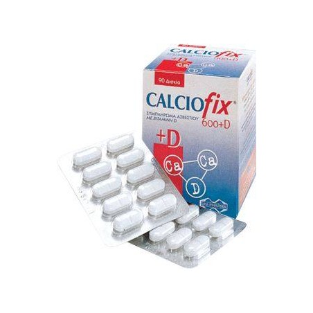 Calciofix 600mg + 200IU D3 90tabs | Υγεία - Αγορά Online