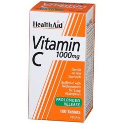 HEALTH AID Vitamin C 1000mg Prolonged Release - 30 Tablets | Κρυολόγημα - Αγορά Online