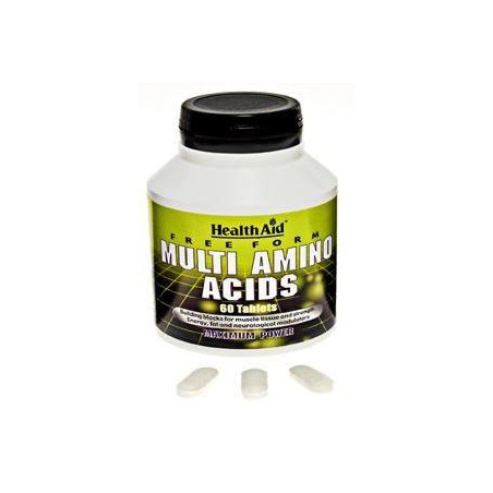 HEALTH AID Free Form Multi Amino Acids - 60 Tablets - Δισκίο | Αθλητικά Συμπληρώματα
