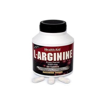 HEALTH AID L-Arginine Free Form 500mg - 60 Tablets - Δισκίο | Αθλητικά Συμπληρώματα