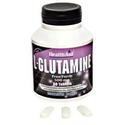 HEALTH AID L-glutamine 500mg 60's - Συμπλήρωμα | Αθλητικά Συμπληρώματα