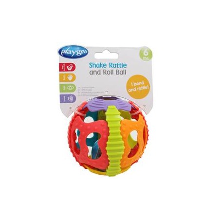 Playgro shake rattle & roll ball