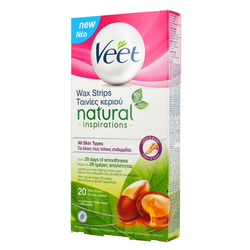 Veet Natural Inspirations Cold Wax All Skin Types 20pcs