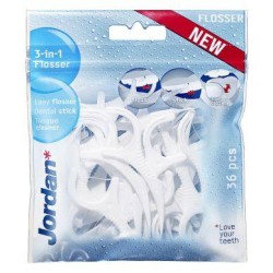 JORDAN 3 in 1 Flosser Οδοντικό Νήμα 36τμχ.