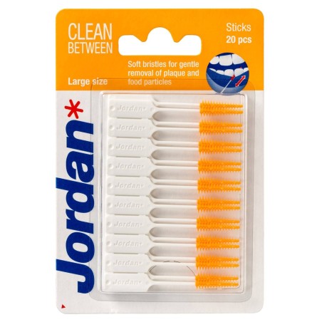 Jordan Clean Between Sticks Large Μεσοδόντια Βουρτσάκια 20 Τμχ