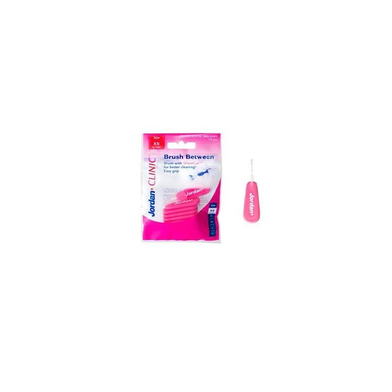 JORDAN - Brush Between Μεσοδόντια Βουρτσάκια X-Small (0,4mm) Ροζ Χρώμα - 10τμχ