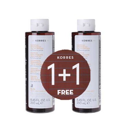 Korres Σαμπουάν Ηλίανθος & Τσάι του Βουνού 250ml 1+1 Δώρο