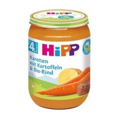 Hipp Βρεφικό Γεύμα Υποαλλεργικό με Μοσχαράκι, Πατάτες και Καρότα 190gr
