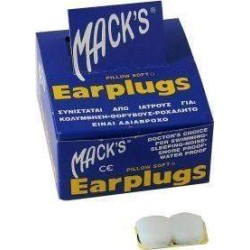 MACK'S EARPLUGS - Ωτοασπίδες Σιλικόνης 2τμχ