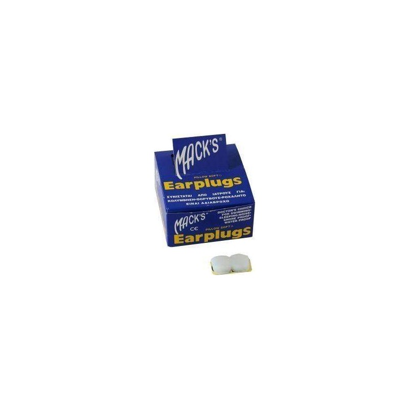MACK'S EARPLUGS - Silicone earplugs 2pcs