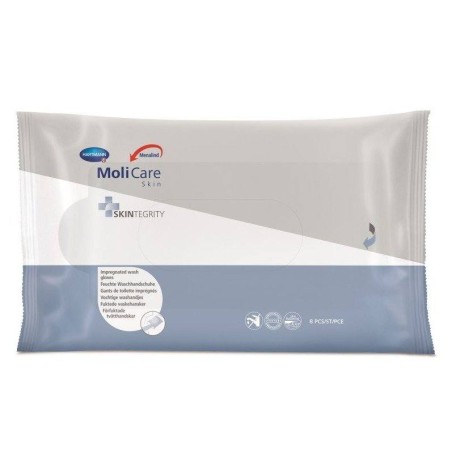 Hartmann Menalind Professional Protect Clean Υγρά Γάντια Λουτρού για Κλινήρεις Ασθενείς (995083), 8 τεμάχια