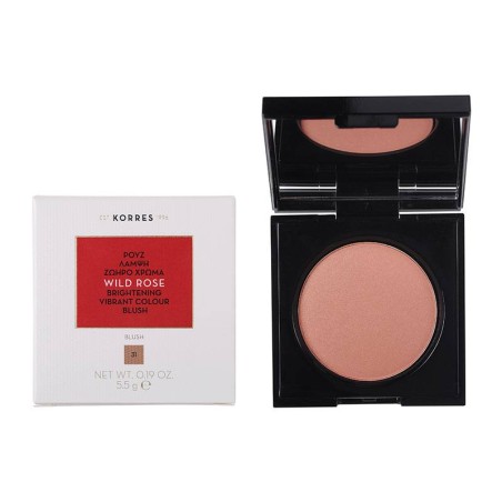 Korres Wild Rose Brightening Blush No.31 Ρουζ Άγριο Τριαντάφυλλο για Λάμψη & Ζωηρό Χρώμα, 5.5g