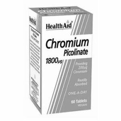 Health Aid CHROMIUM Picolinate 1800 μg, 60 ταμπλέτες