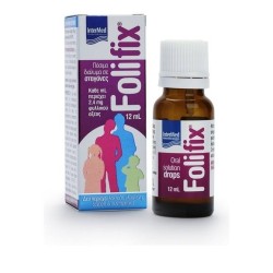Intermed Folifix Συμπλήρωμα Διατροφής Φυλλικού Οξέος σε σταγόνες, με γεύση βατόμουρο, 12ml