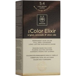 Apivita My Color Elixir Μόνιμη Βαφή Μαλλιών 5.4 Καστανό Ανοιχτό Χάλκινο, 1 τεμάχιο