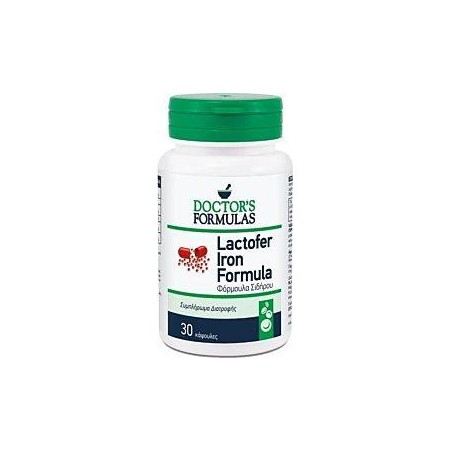 DOCTOR'S FORMULAS Lactofer Iron Formula 30caps | Μέταλλα - Ιχνοστοιχεία - Αγορά Online