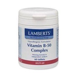 LAMBERTS Vitamin B-50 Complex 60tabs | Βιταμίνες Α-Ζ - Αγορά Online