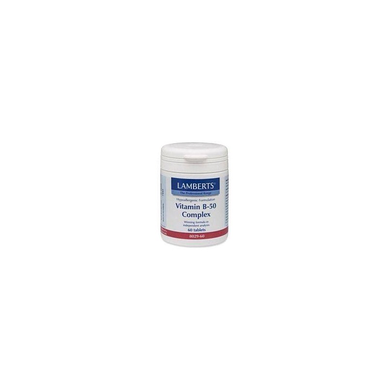 LAMBERTS Vitamin B-50 Complex 60tabs | Βιταμίνες Α-Ζ - Αγορά Online