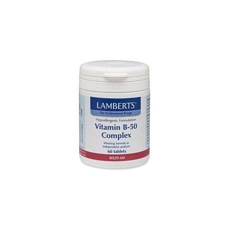 LAMBERTS Vitamin B-50 Complex 60tabs | Βιταμίνες Α-Ζ - Αγορά Online