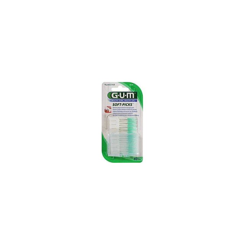 Gum Soft Picks Regular Fluoride 40τμχ (632) - Προϊόν Στοματικής Υγιεινής | Στοματική Υγιεινή