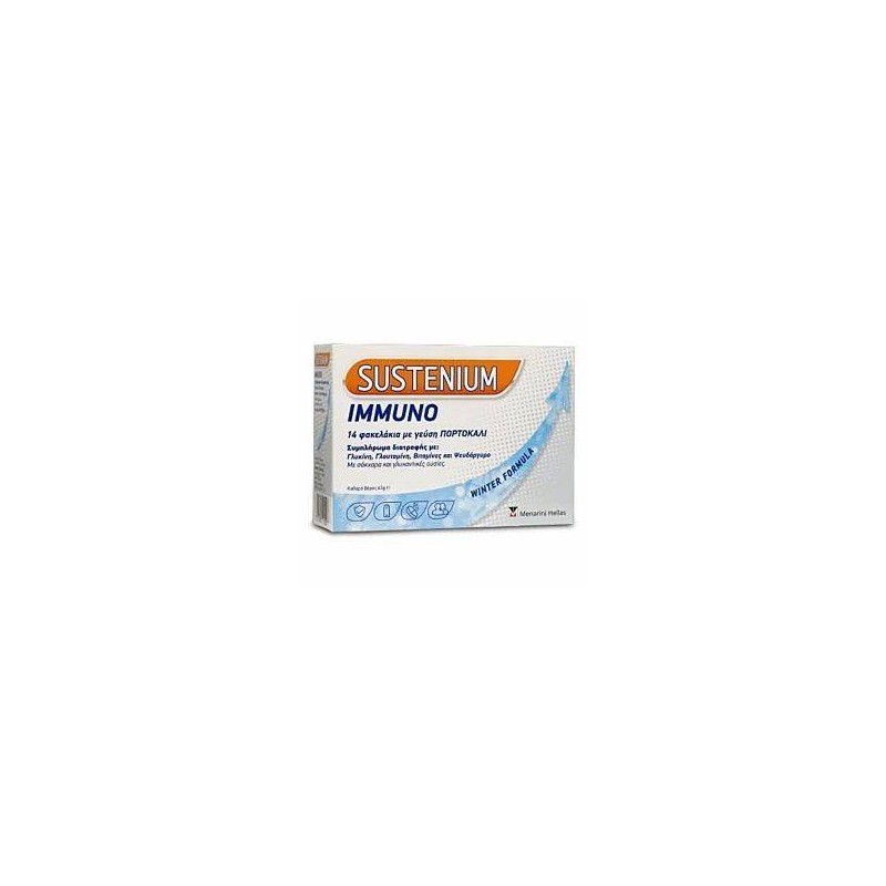 Menarini Hellas Sustenium Immuno Winter Formula Πορτοκάλι 14Φακ. | Κρυολόγημα - Αγορά Online