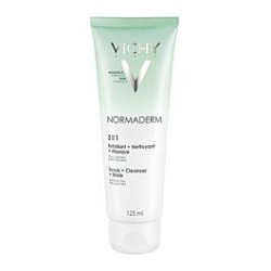 VICHY Normaderm 3 In 1 Cleanser 125ml | Χωρίς Ντροπή - Αγορά Online