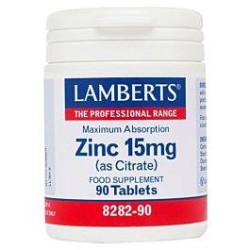 LAMBERTS Zinc 15mg 90tabs | Μέταλλα - Ιχνοστοιχεία - Αγορά Online