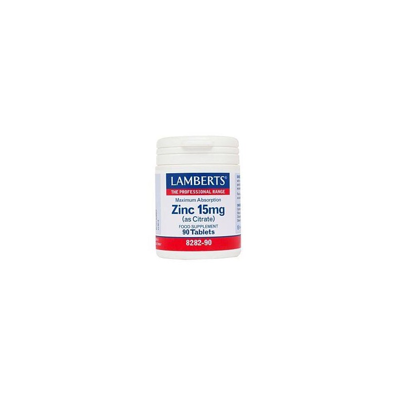 LAMBERTS Zinc 15mg 90tabs | Μέταλλα - Ιχνοστοιχεία - Αγορά Online