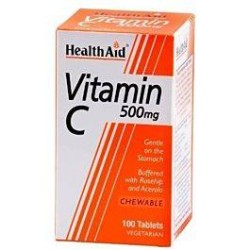 HEALTH AID Vitamin C 500mg Chewable 100 Tablets | Κρυολόγημα - Αγορά Online