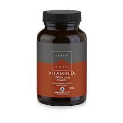 TerraNova Vitamin D3 1000iu Complex 50caps | Κρυολόγημα - Αγορά Online