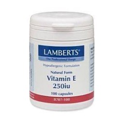 LAMBERTS E-250iu Natural 100caps | Βιταμίνες Α-Ζ - Αγορά Online