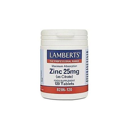 LAMBERTS Zinc 25mg (citrate)120tabs | Μέταλλα - Ιχνοστοιχεία - Αγορά Online