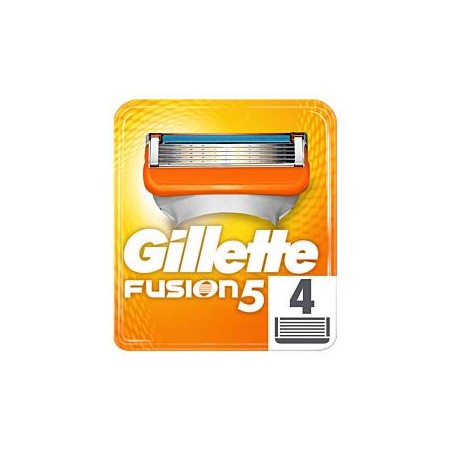 GILLETTE Fusion5 Ανταλλακτικές Κεφαλές Ξυριστικής Μηχανής 4Τμχ