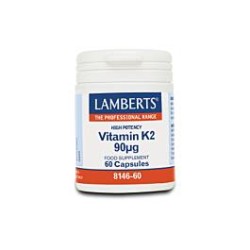 LAMBERTS Vitamin K2 90 Mcg 60 Κάψουλες | Βιταμίνες Α-Ζ - Αγορά Online