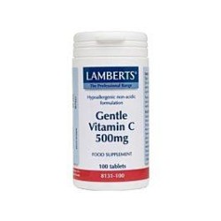 LAMBERTS Gentle Vitamin C 500mg ( Non Acidic) 100 Tabs | Κρυολόγημα - Αγορά Online