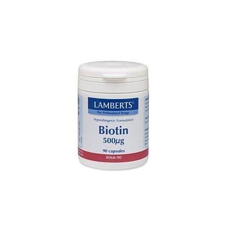 LAMBERTS Biotin 500mcg 90caps | Βιταμίνες Α-Ζ - Αγορά Online