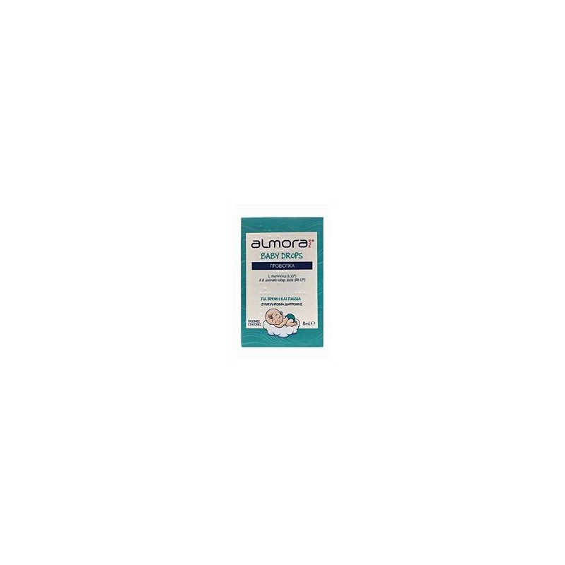 ALMORA Probiotics Baby Drops 8ml | Εξειδικευμένες Φόρμουλες - Αγορά Online