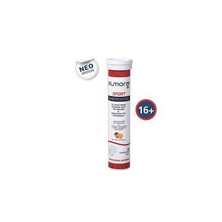 ALMORA Plus Sport Ηλεκτρολύτες Πορτοκάλι 20 Αναβράζον - Δισκίο | Αθλητικά Συμπληρώματα