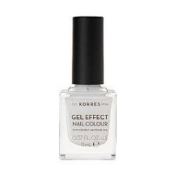 KORRES Gel Effect Βερνίκι Νυχιών Blanc White No01 11ml