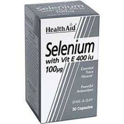 HEALTH AID Selenium 100ug + Vitamin E 400iu capsules 30's | Μέταλλα - Ιχνοστοιχεία - Αγορά Online