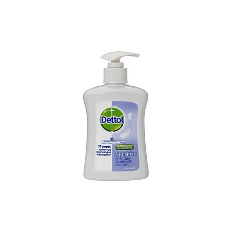 DETTOL Αντιβακτηριδιακό Κρεμοσάπουνο Sensitive 250ml | Κρυολόγημα - Αγορά Online