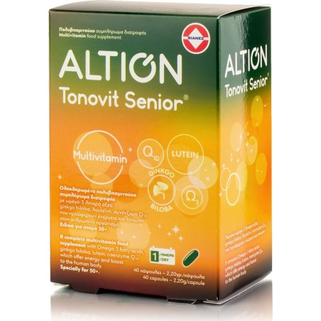 Altion Tonovit Senior 40Caps | Βιταμίνες Α-Ζ - Αγορά Online