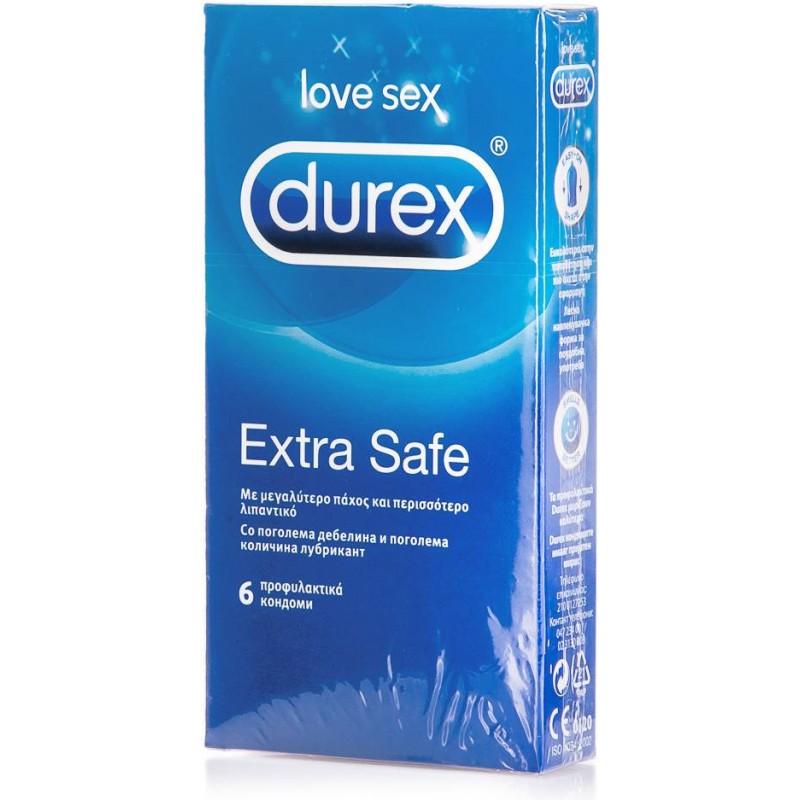 DUREX Extra Safe 6 Προφυλακτικά | Χωρίς Ντροπή - Αγορά Online