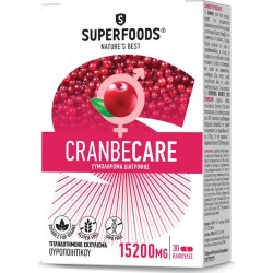 SuperFoods CranbeCare 30 κάψουλες | Χωρίς Ντροπή - Αγορά Online