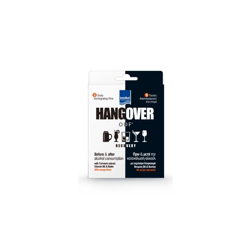 Intermed Hangover ODF Recovery 6 Διασπειρώμενες Ταινίες | Εξειδικευμένες Φόρμουλες - Αγορά Online