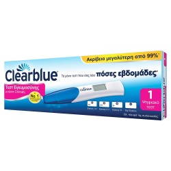 Clearblue Τεστ Εγκυμοσύνης με Δείκτη Σύλληψης που ενημερώνει σε πόσες εβδομάδες πριν συνέλαβες, 1τμχ